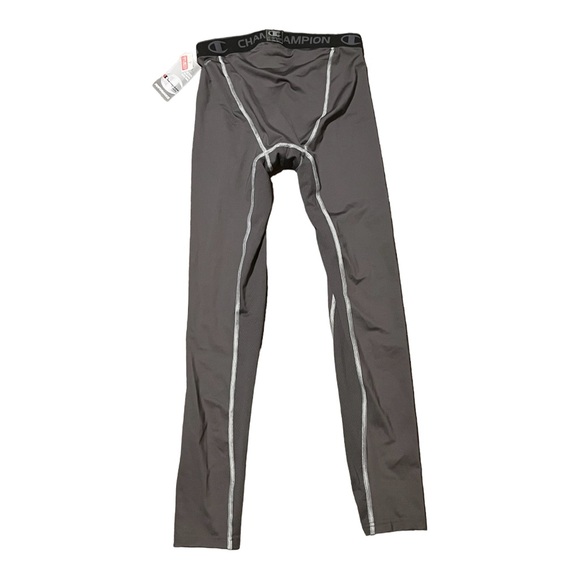 Champion Gear Performance Tights Men’s Large NWT Power Flex Tights Gray - Picture 9 of 10